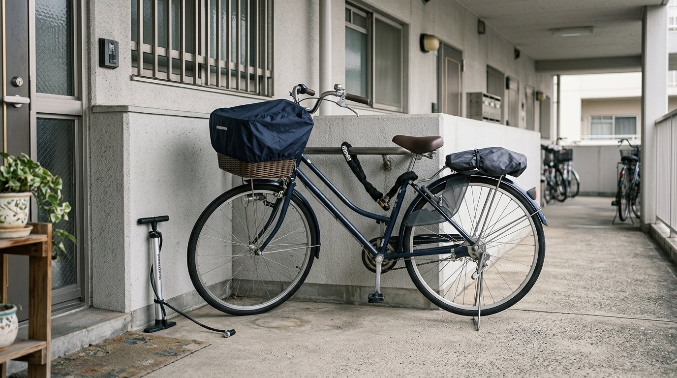 Japanese Bicycle and Commuting Gear Storage Guide: Everyday Parking, Locks, and Rain Covers