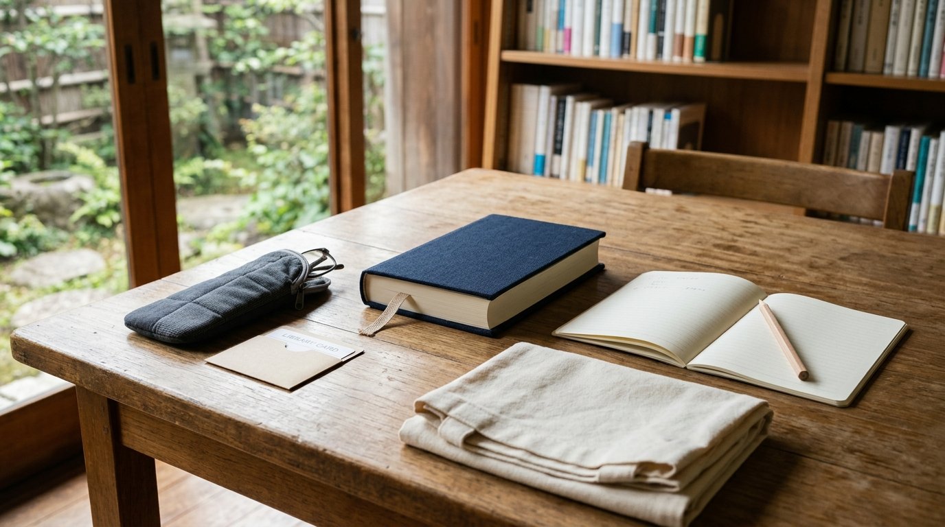 Japanese Public Library and Bookstore Reading Guide: Fabric Book Covers, Bookmarks, and Reading Carry