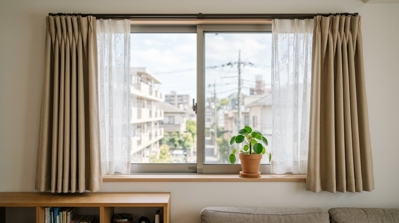 Japanese Curtains and Window Privacy Setup Guide: Mirror Lace Curtains and Sash Locks