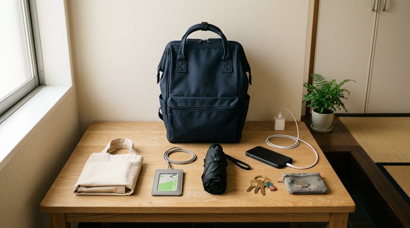 Japanese Daily Carry and Commuting Guide: Bags, Cards, Umbrellas, and Small Essentials