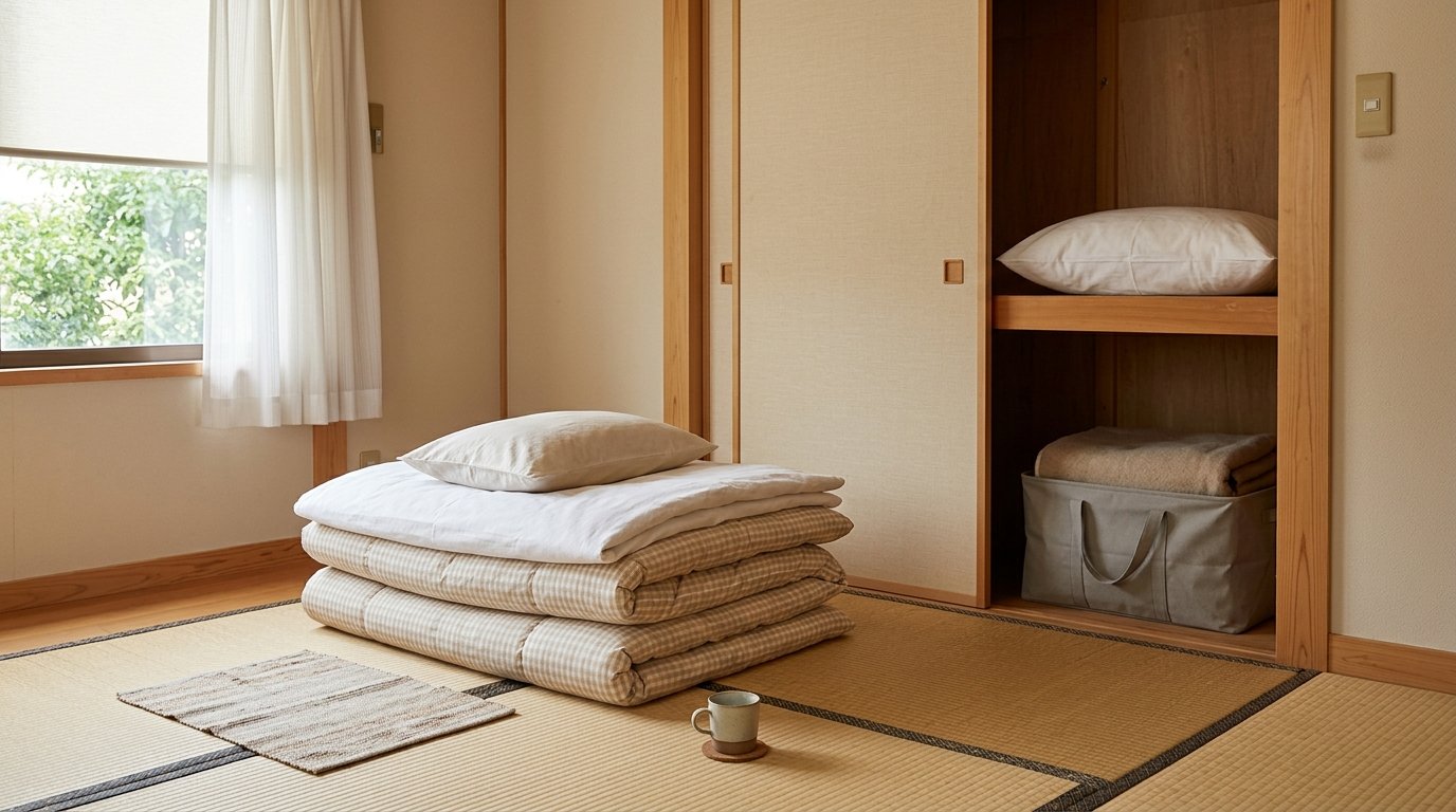 Japanese Guest Futon and Visitor Setup Guide: Everyday Hosting Items and Storage